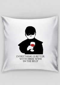 Everything Is Better With Some Wine – poszewka na poduszkę