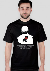 Everything Is Better With Some Wine – t-shirt męski