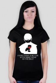 Everything Is Better With Some Wine – t-shirt damski