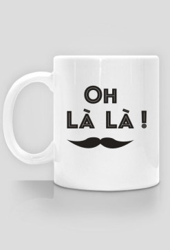 Kubek z nadrukiem "Oh la la"