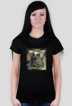 T-shirt z lemurem, damski