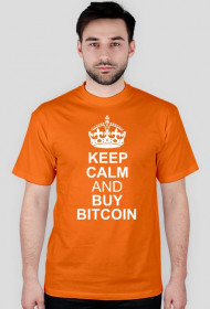 keep calm and buy bitcoin (pomarańczowa)