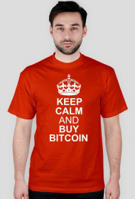 keep calm and buy bitcoin (czerwona)