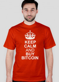 keep calm and buy bitcoin (czerwona)