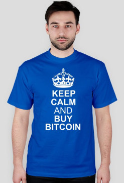 keep calm and buy bitcoin (niebieska)