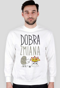 Dobra zmiana długi rękaw - bluzka satyryczna