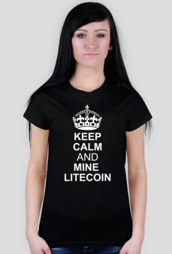 DAMSKA- keep calm and buy Bitcoin (czarna)