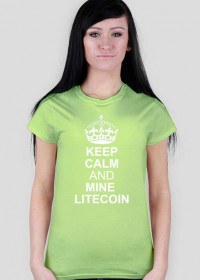 DAMSKA- keep calm and buy Bitcoin (zielona)