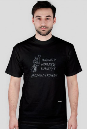 #czarnyprotest t-shirt męski