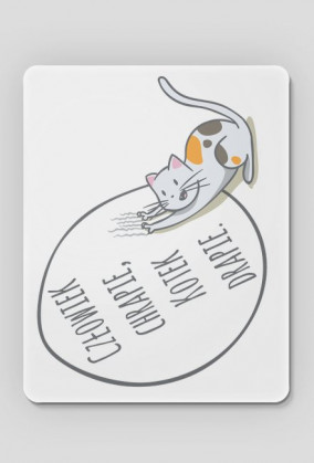 Człowiek chrapie, Kotek drapie – podkładka pod myszkę