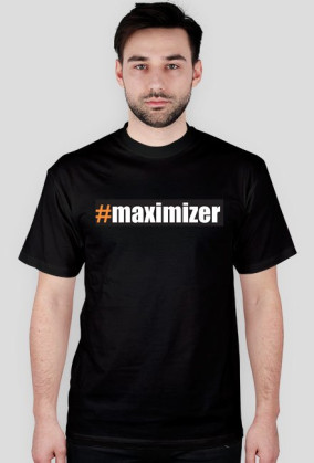 #maximizer T-shirt męski czarny