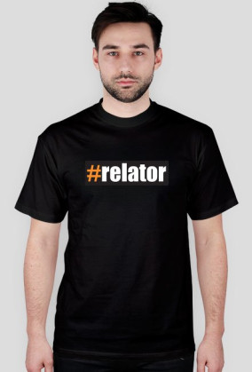 #relator T-shirt męski czarny