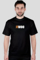 #woo T-shirt męski czarny