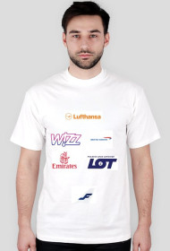 koszulka z logiem linni lotniczych