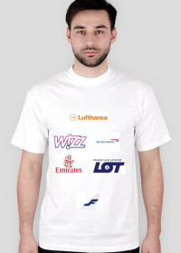 koszulka z logiem linni lotniczych