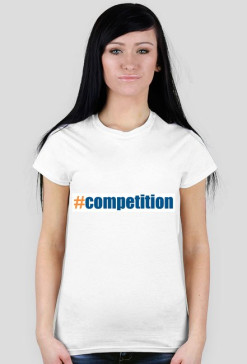 #competition T-shirt damski biały