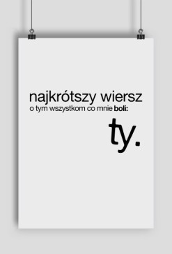 plakat #najkrótszy