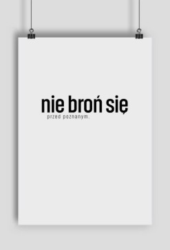 plakat #nie broń się