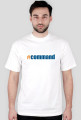 #command T-shirt męski biały