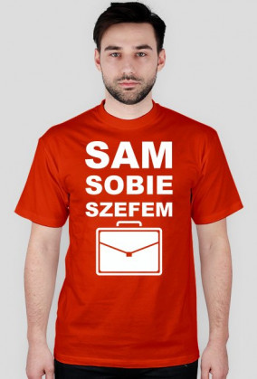 Koszulka "sam sobie szefem"