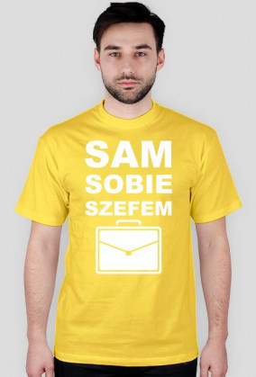 Koszulka "sam sobie szefem"