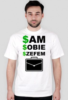 Koszulka "sam sobie szefem"