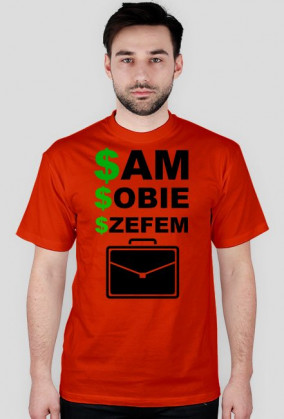 Koszulka "sam sobie szefem"