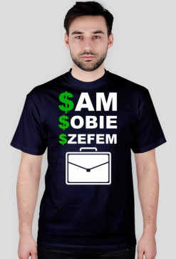 Koszulka "sam sobie szefem"