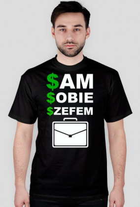 Koszulka "sam sobie szefem"