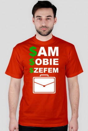 Koszulka "sam sobie szefem"