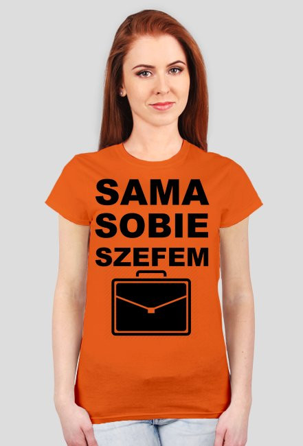 Koszulka "sama sobie szefem"