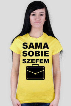 Koszulka "sama sobie szefem"