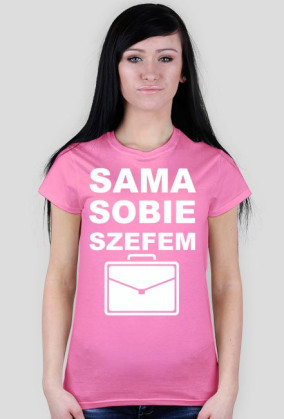 Koszulka "sama sobie szefem"