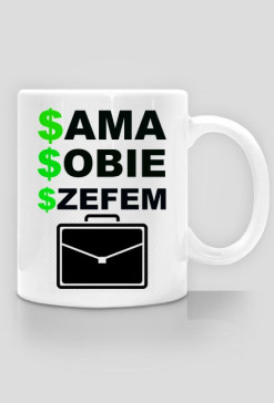 Kubek "sama sobie szefem"