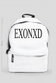 plecak z napisem EXONXD