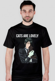 Męska koszulka Sebastian Michaelis "CATS ARE LOVELY"