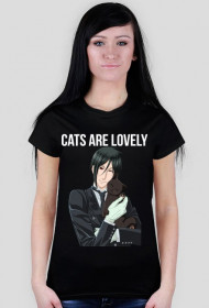 Damska koszulka Sebastian Michaelis "CATS ARE LOVELY"