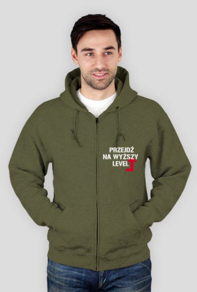 Czarna bluza z kapturem GRACZ