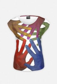 Dłonie koszulka dwustronna