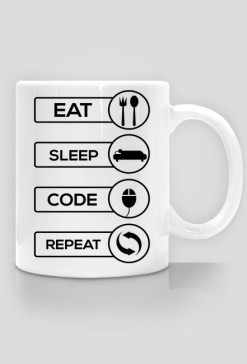 Kubek dla Programisty: Eat, Sleep, Code, Repeat