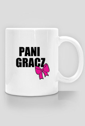 Biały kubek Pani Gracz