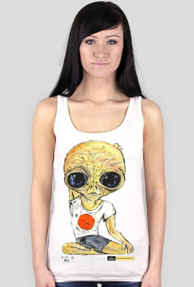 koszulka damska bez rękawów Alien - Joga