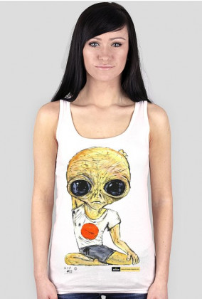koszulka damska bez rękawów Alien - Joga