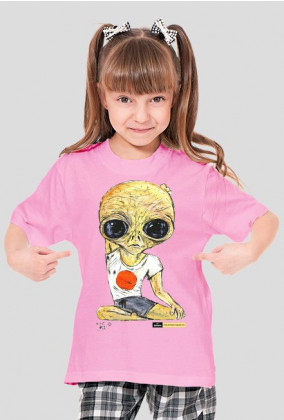 T-shirt dziecięcy Alien - Joga