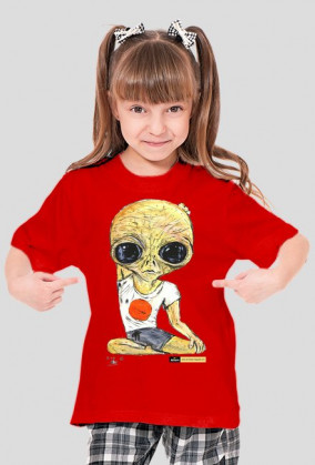 T-shirt dziecięcy Alien - Joga