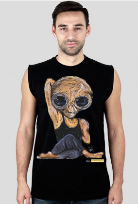 Koszulka bez rękawów męska Alien - Joga