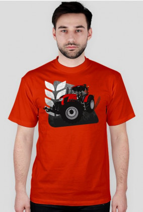 Koszulka z czerwonym ciągnikiem
