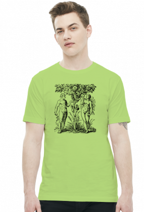 Koszulka z Adamem, Ewą i kościotrupem