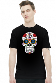 Koszulka z czaszką folk sugar skull