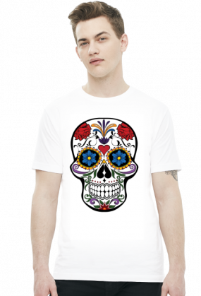 Koszulka z czaszką folk sugar skull